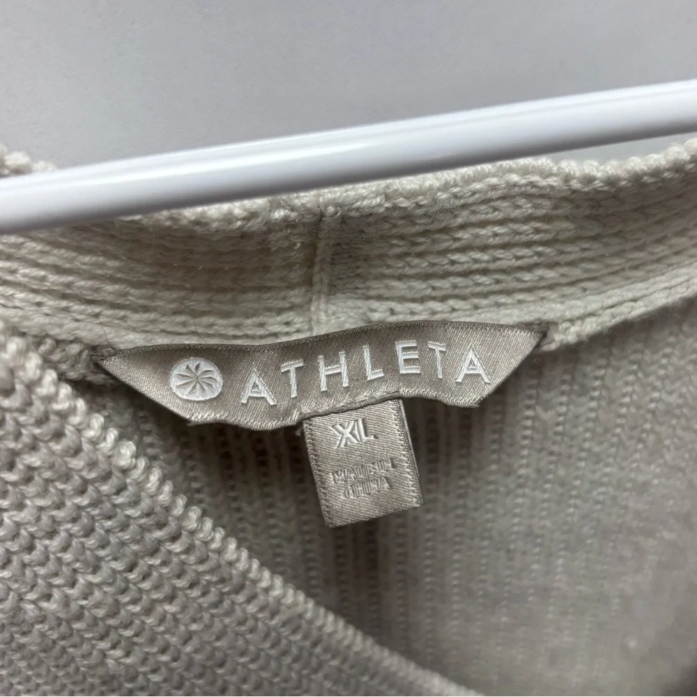 Athleta Switchback Pullover Sweater | Moonlight Heather, size XL - Picture 3 of 3